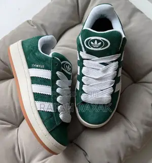 Original Dark Green Adidas Campus Oos Sneakers