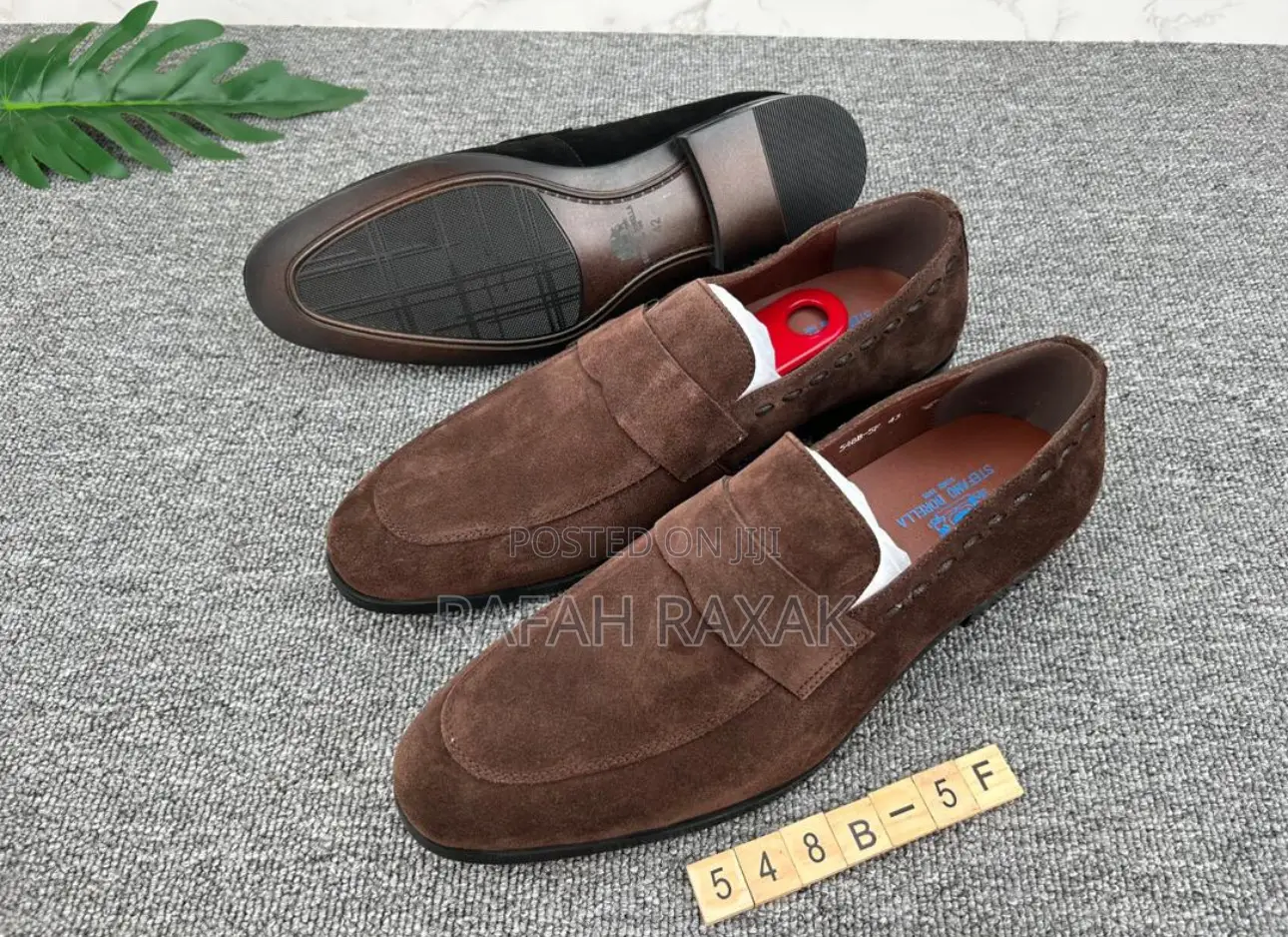 Original Men’S Stefano Borella Dark Brown Suede Loafers