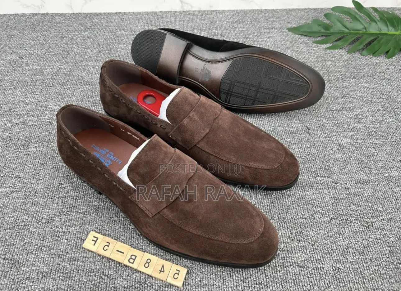 Original Men’S Stefano Borella Dark Brown Suede Loafers