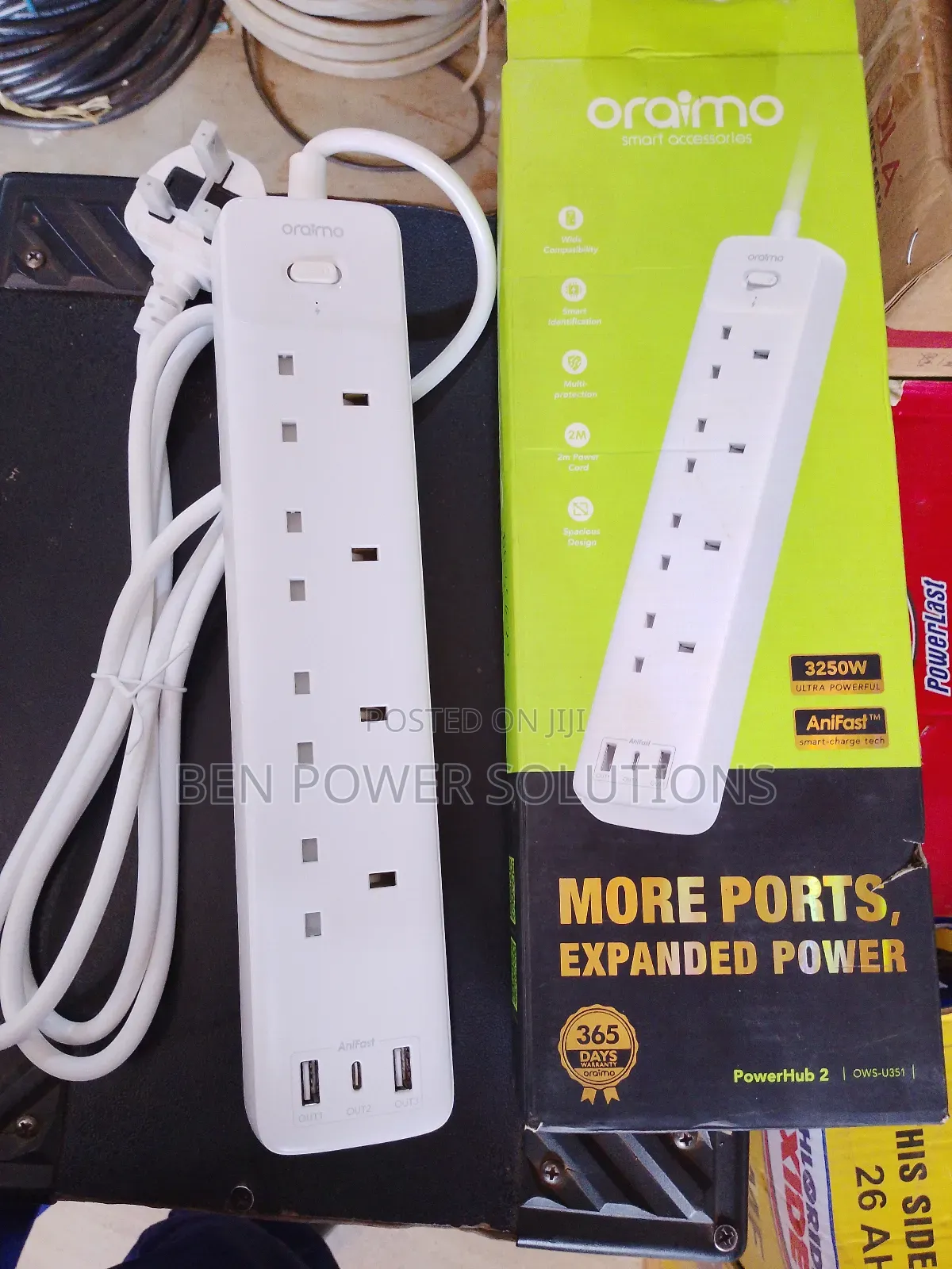 4ways Oraimo Original Extension With Usb Ports