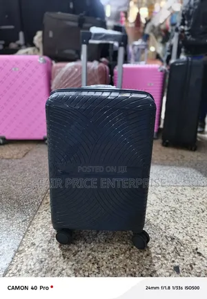 Luxury Rubber Plastic Suitcase. Medium Size