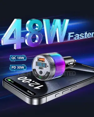 Lencent Bluetooth 5.3 Car Fm Transmitter and Type-C Pd 30w Charger