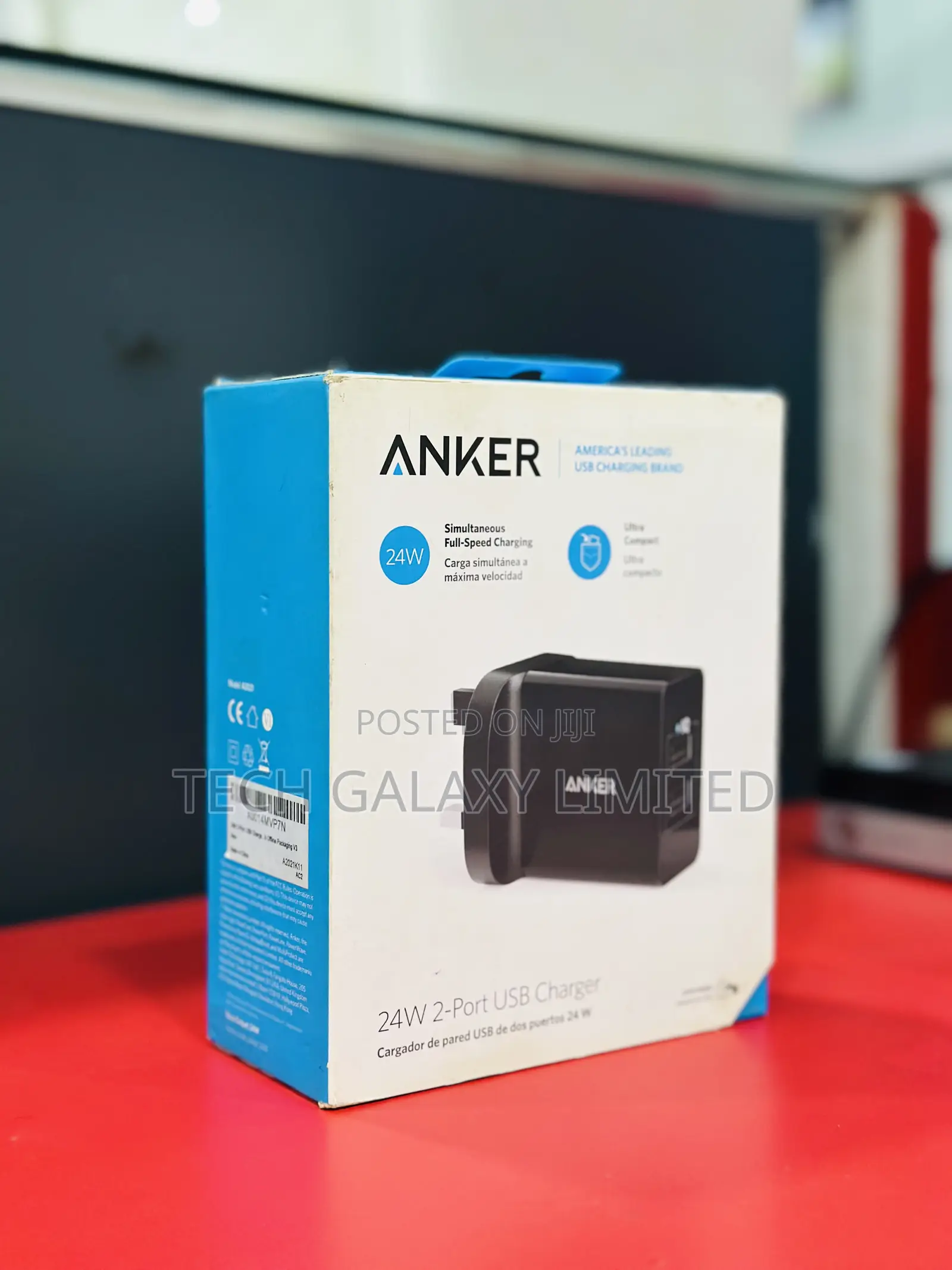 Anker Usb Charger 4.8a/24w 2-Port Usb Wall Charger