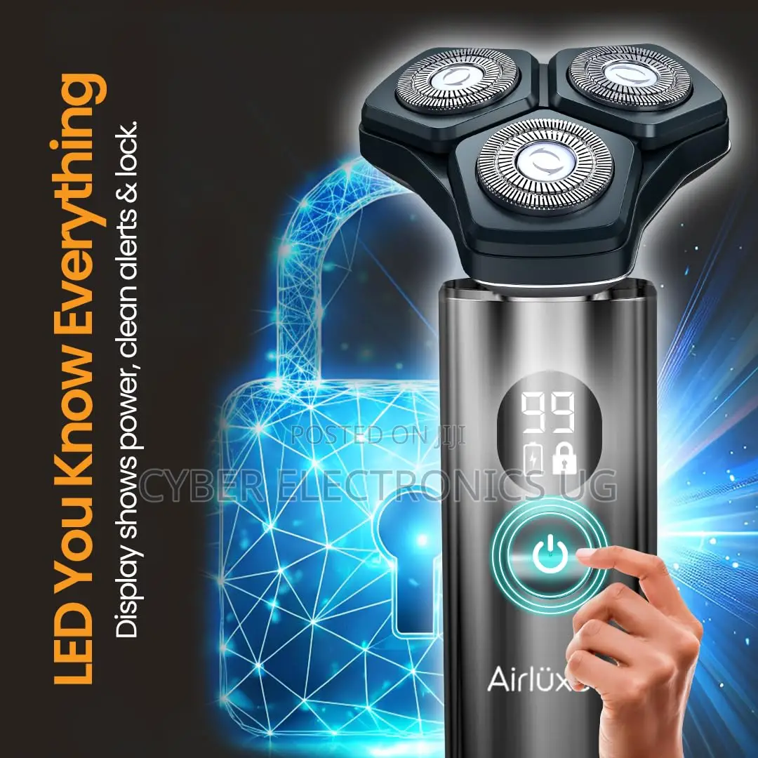 Electric Shaver for Men Use With or Without Foam Rechargeable Shaver