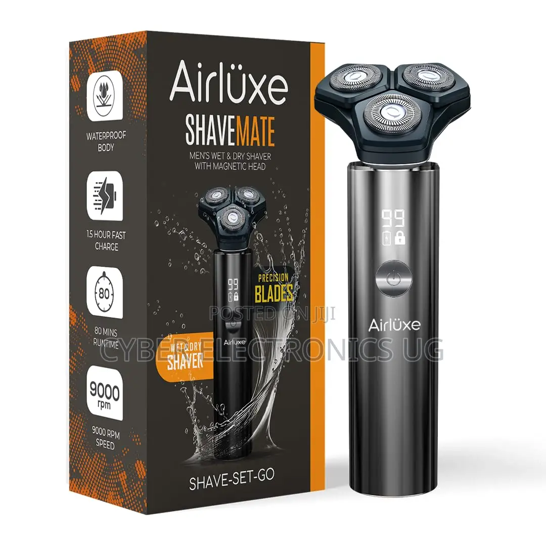 Electric Shaver for Men Use With or Without Foam Rechargeable Shaver