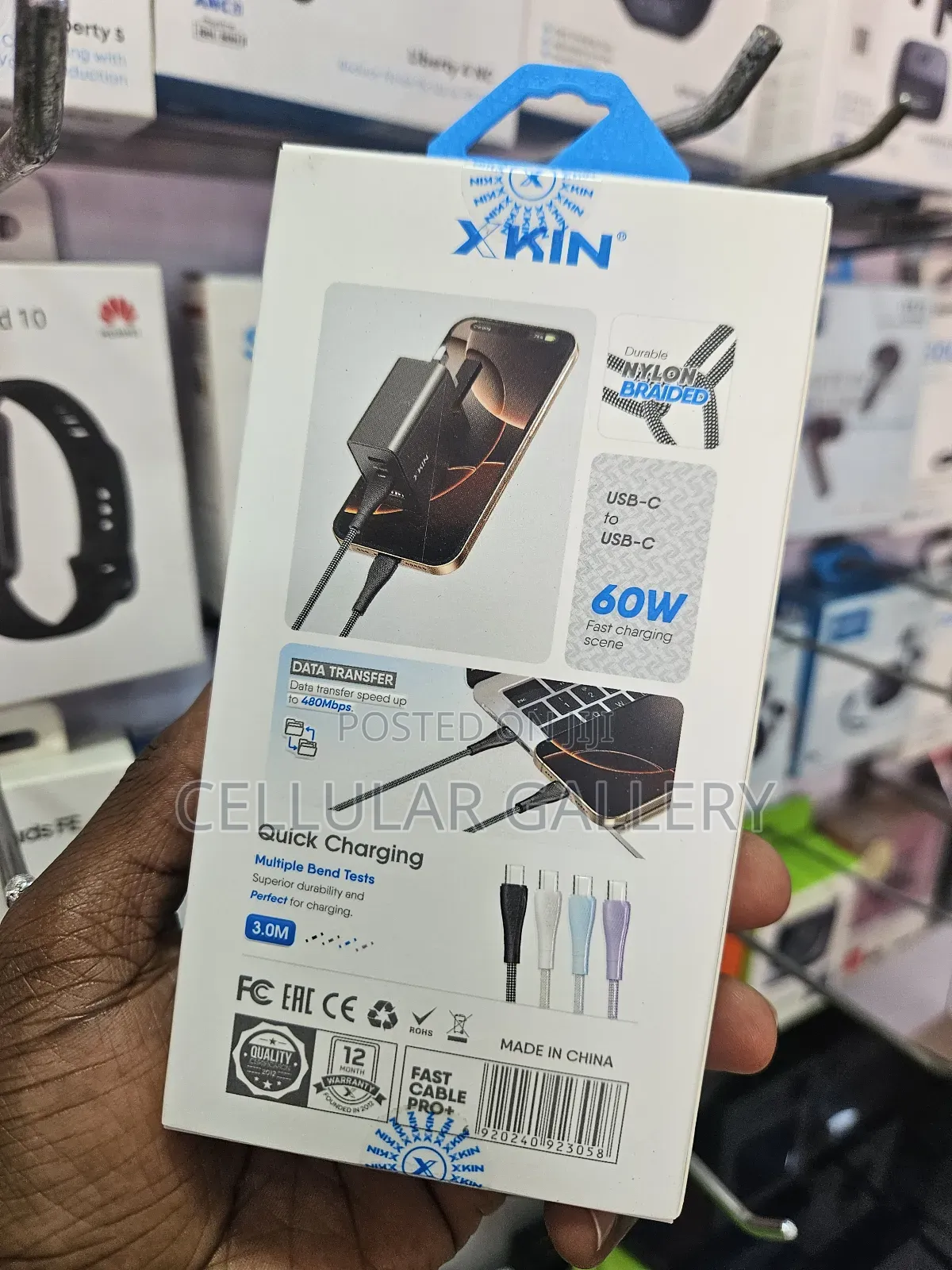 Xkin Super Fast Usb-C to Usb-C Cable 60w 3m