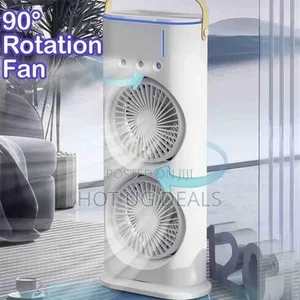 Rechargeable Portable Fan  Bedroom To Outdoor, White Oscillating