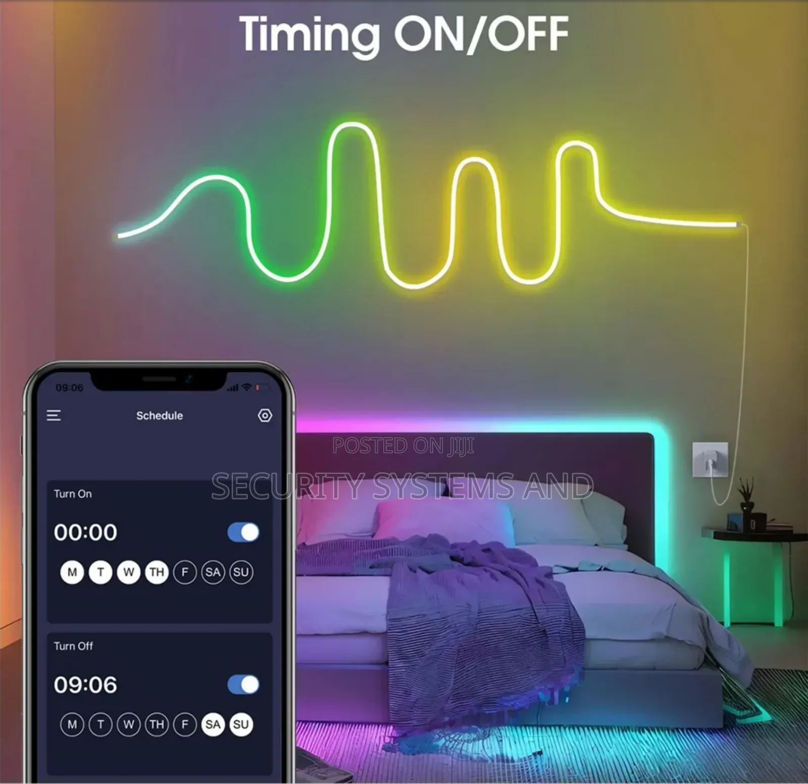 5m Neon Bluetooth Led Strip Light for Party, Home Decoration, App