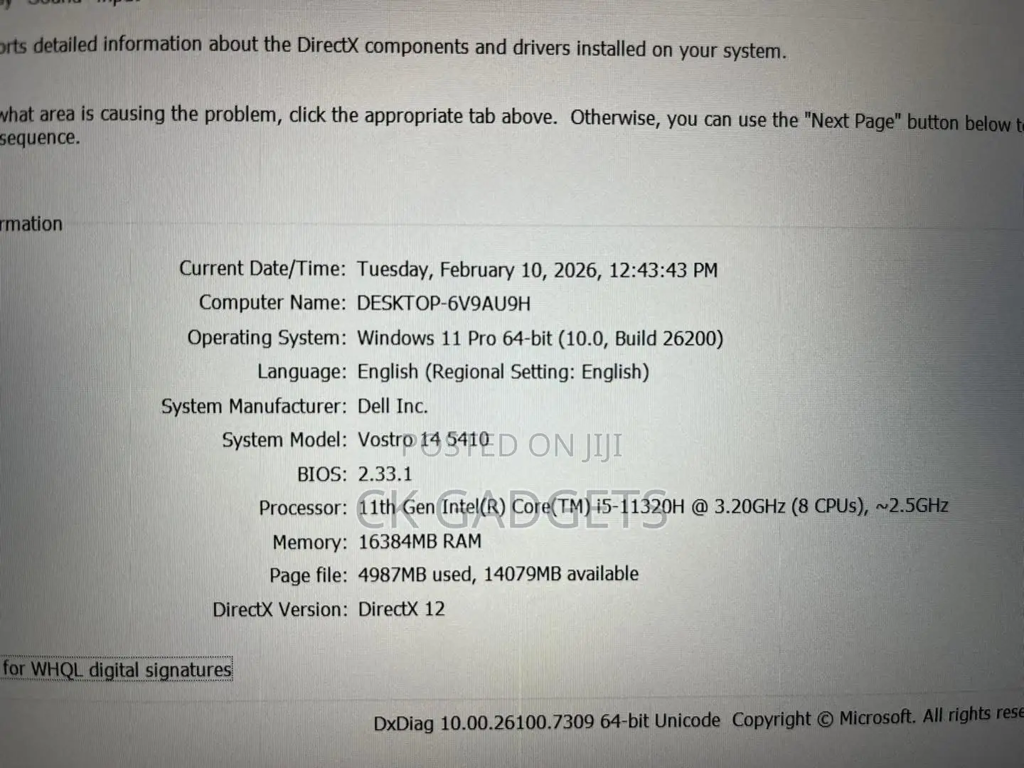 New Laptop Dell Vostro 14 5468 16GB Intel Core i5 SSD 256GB