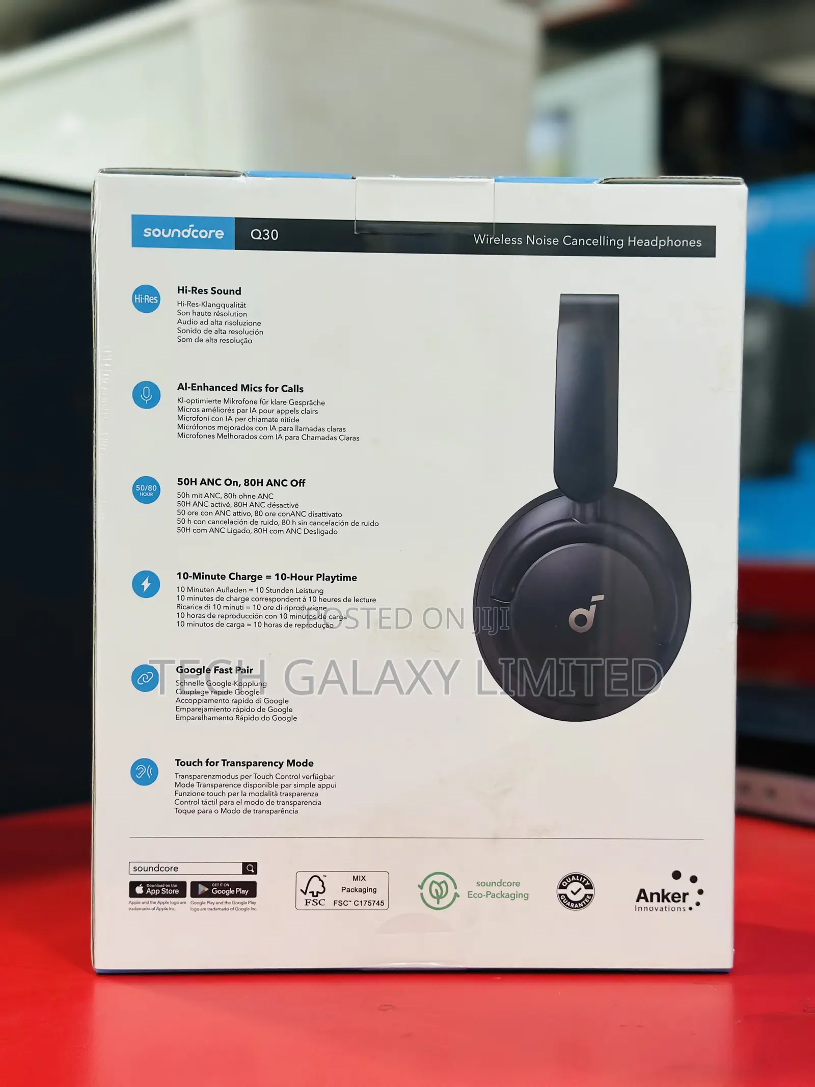 Anker Soundcore Q30 Hybrid Active Noise Canceling Headphones 80 Hours