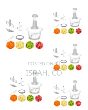 1.2l Manual Mini Hand Pull Chopper Food Processor,Grey