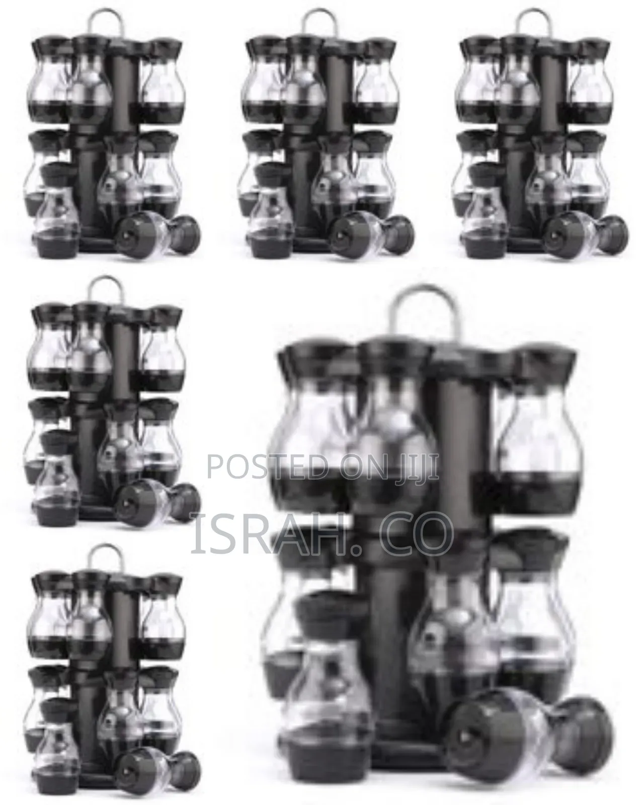 16pc Rotating Kitchen Herbs Spice Rack Storage Organizer Tins