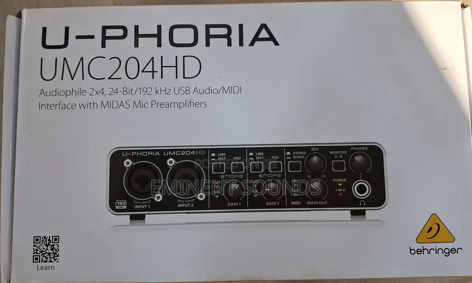 Behringer Soundcard Umc 204hd