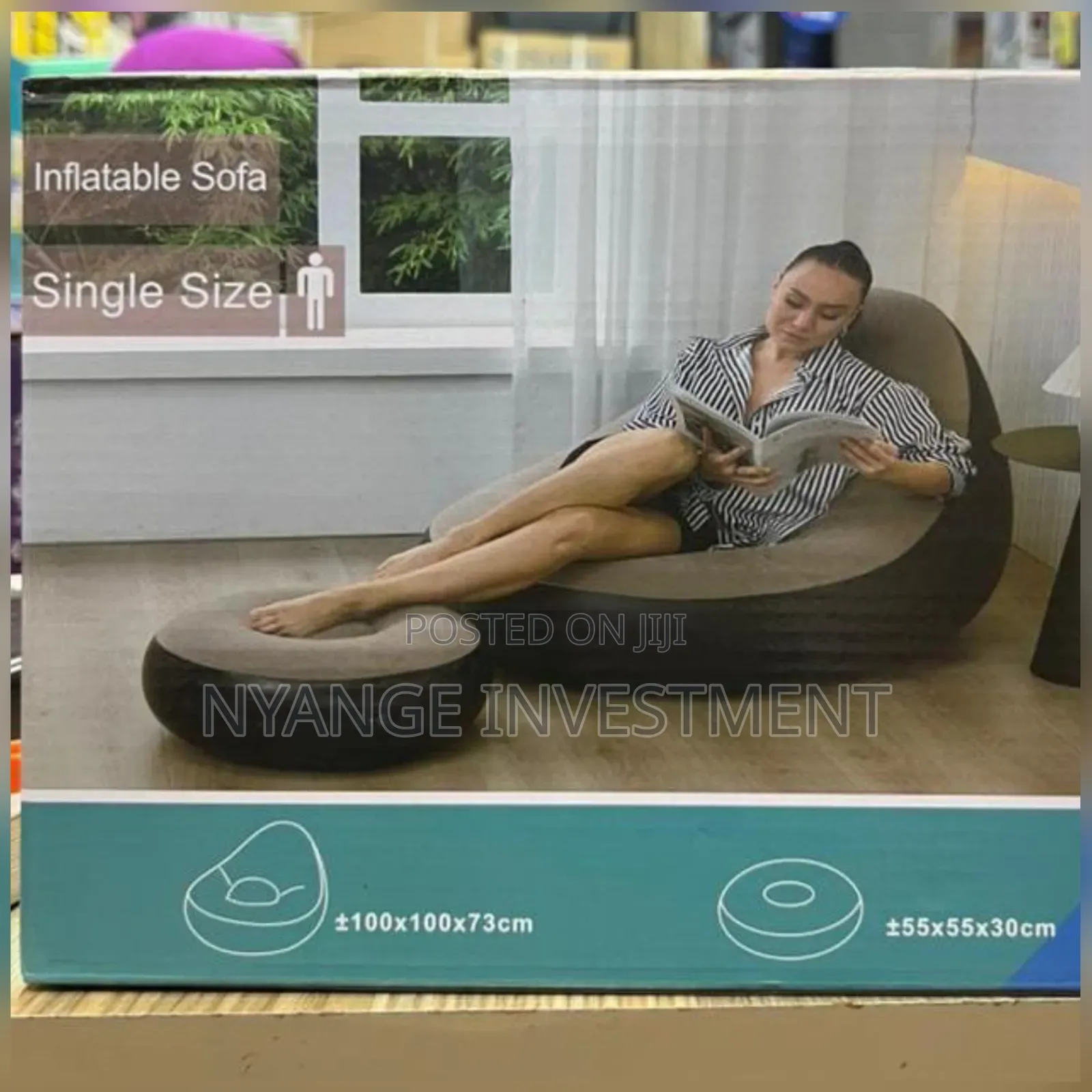 Inflated Chair With Footrest. Inflated Chairs