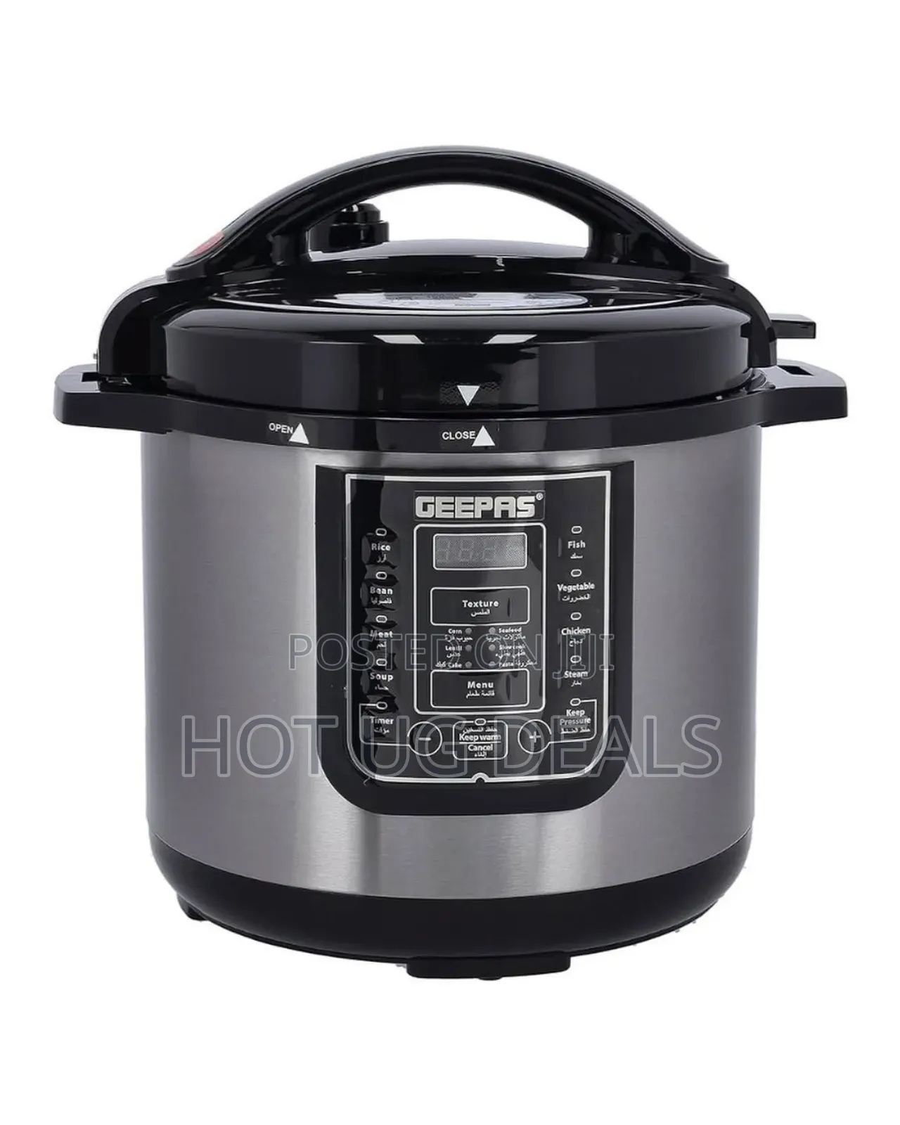 Geepas 8 Liters Electric Pressure Cooker 14-in-1 Multi-function Cooker