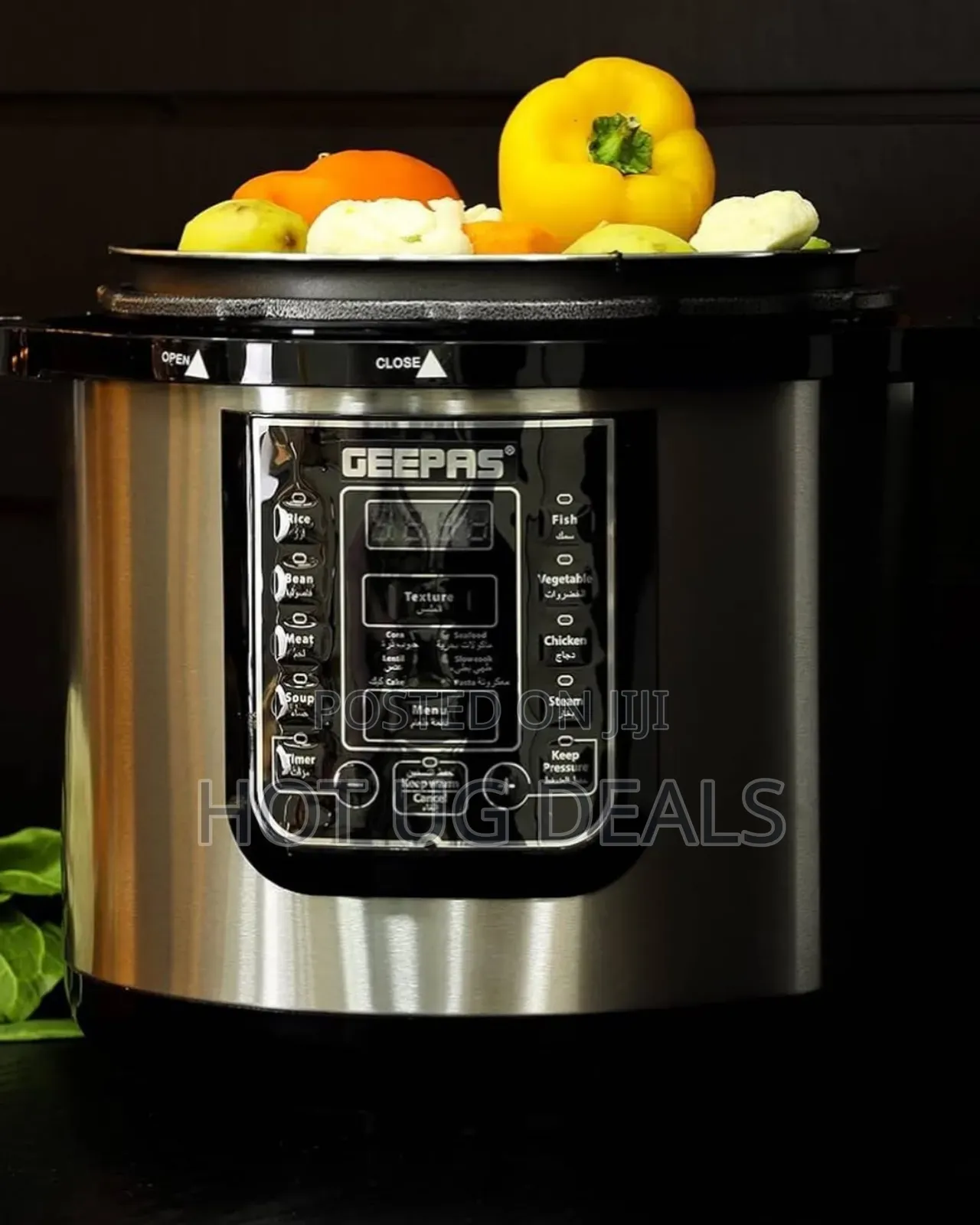 Geepas 8 Liters Electric Pressure Cooker 14-in-1 Multi-function Cooker