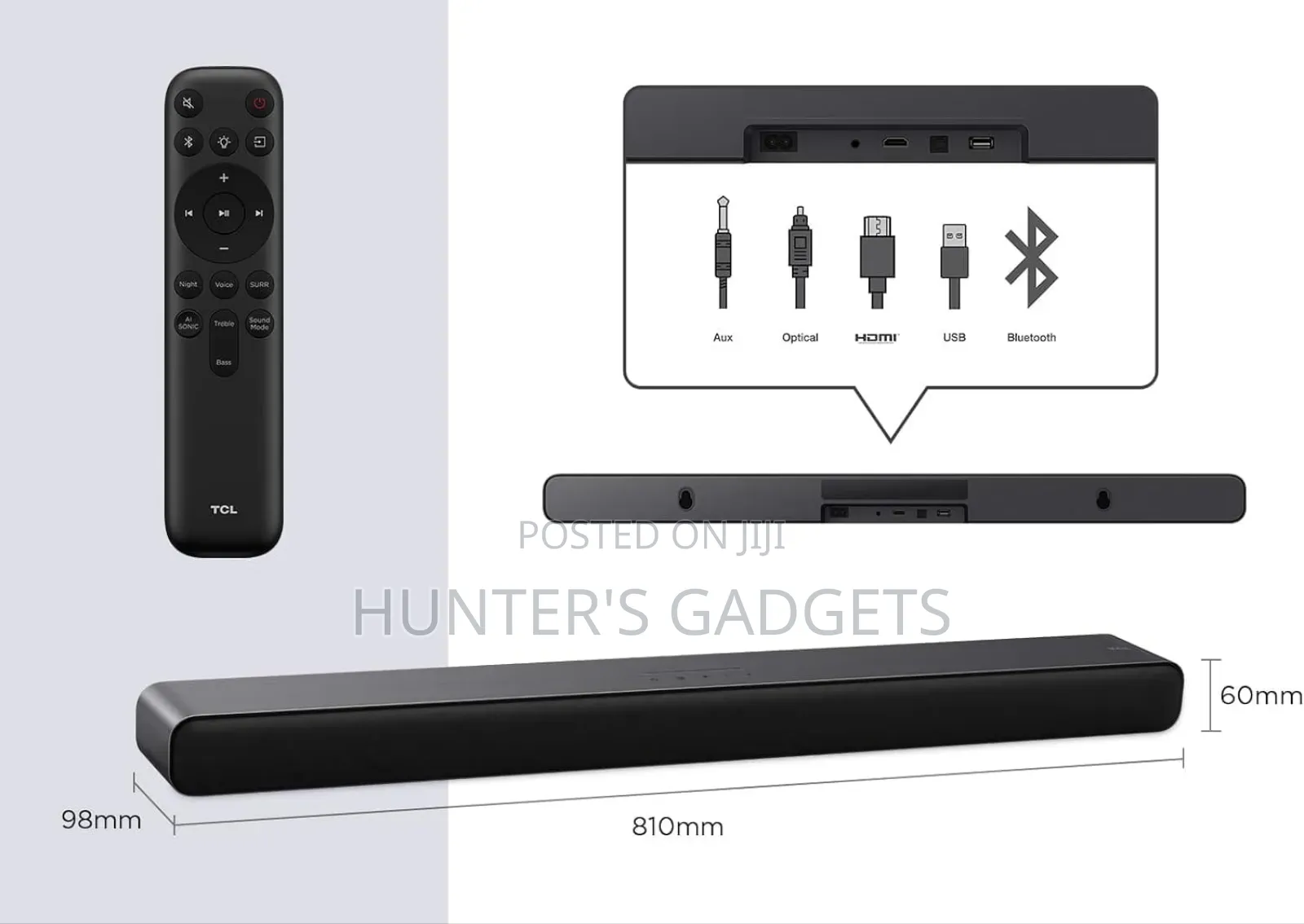 TCL 2.0 Bluetooth Stand Alone Sound Bar
