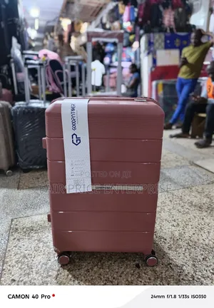 Original Good Paten Rubber Plastic Suitcase. Extra Large Size
