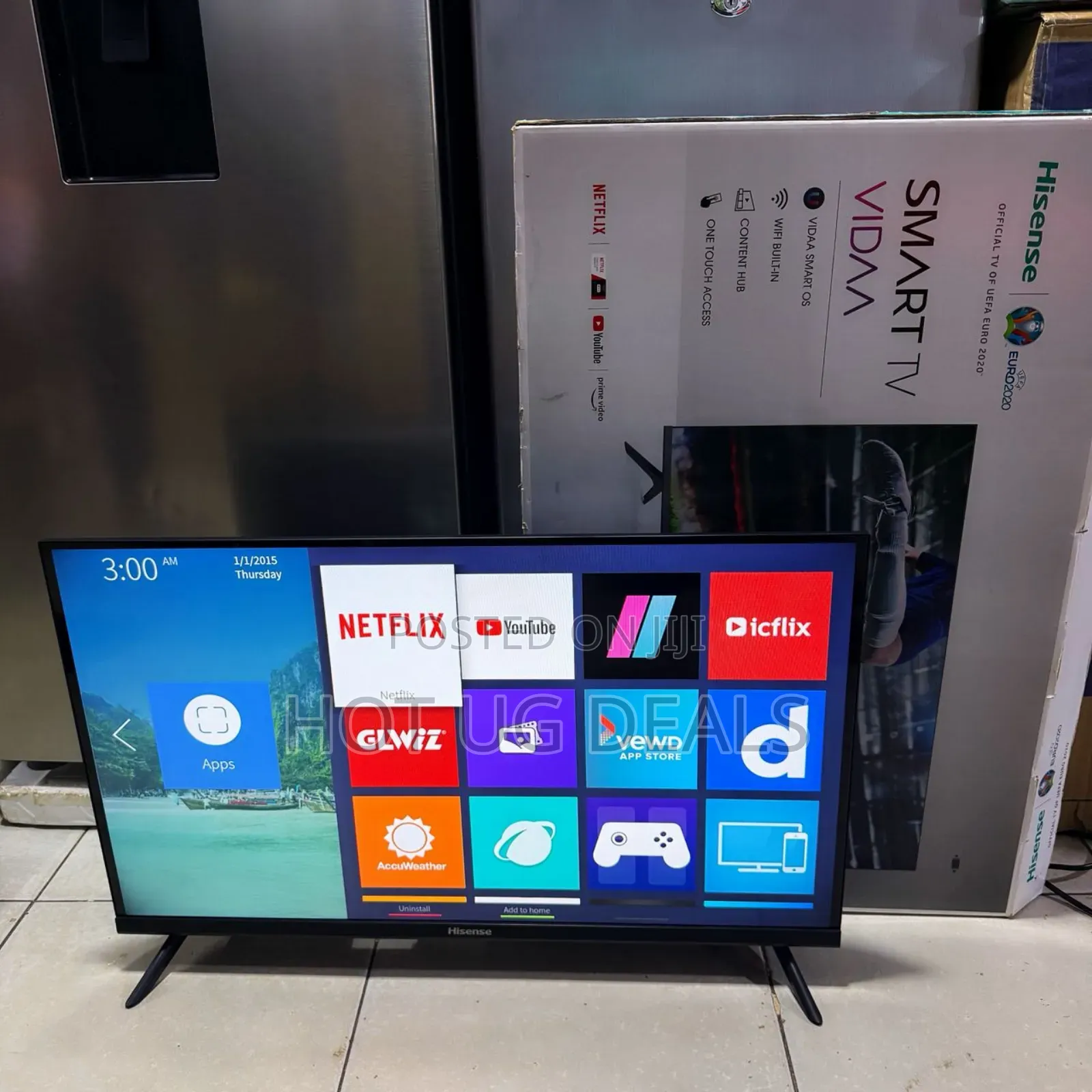 Hisense 32 Inch Smart Frameless A4 Series Led With Youtube , Netflix