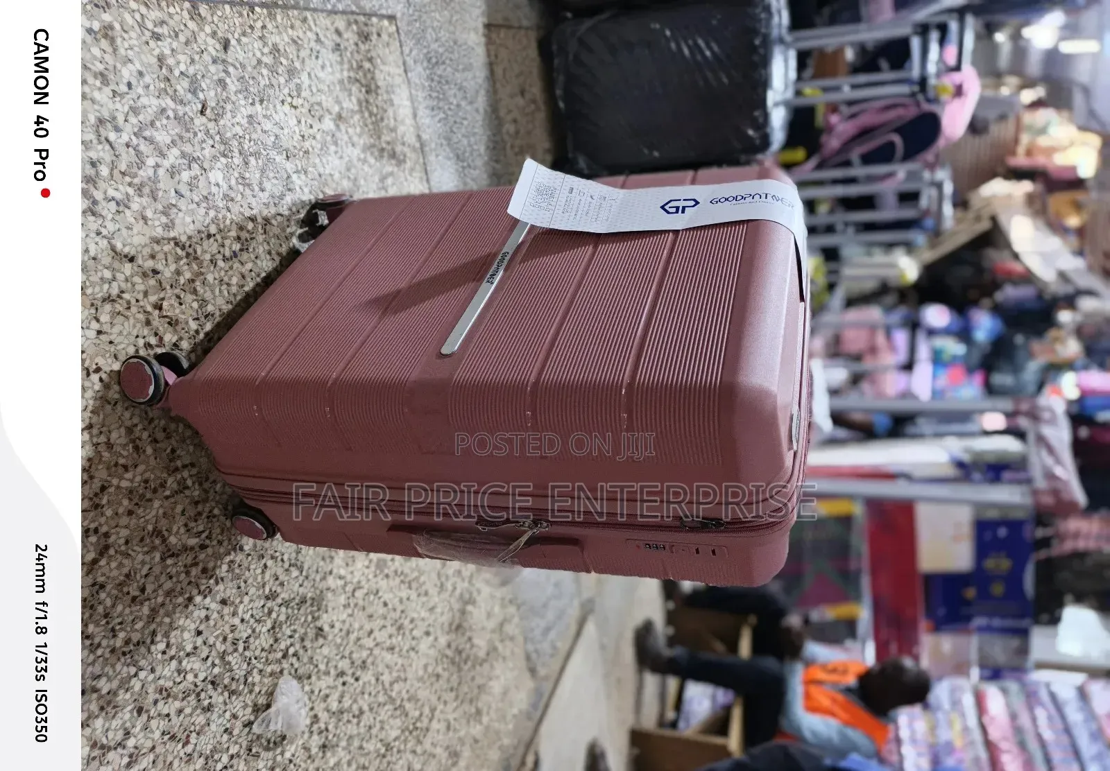 Noble Rubber Plastic Suitcase. Medium Size