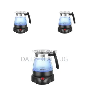 Hoffmans Glass Electrical Coffee Pot, 800ml (Model Hm-2591)