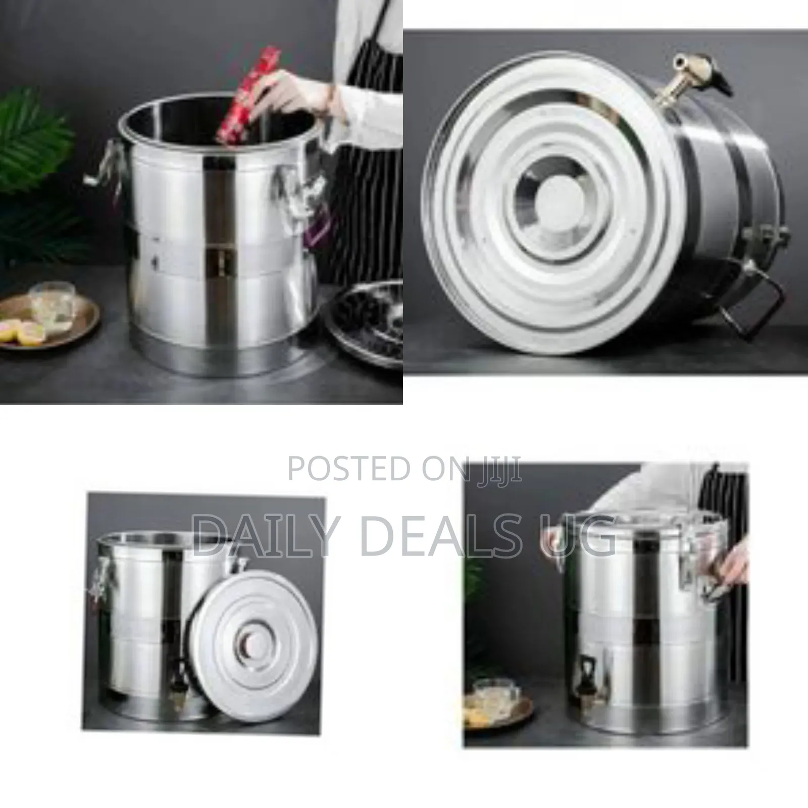 Stainless Steel Insulated Beverage Dispenser / Hot And Cold Water