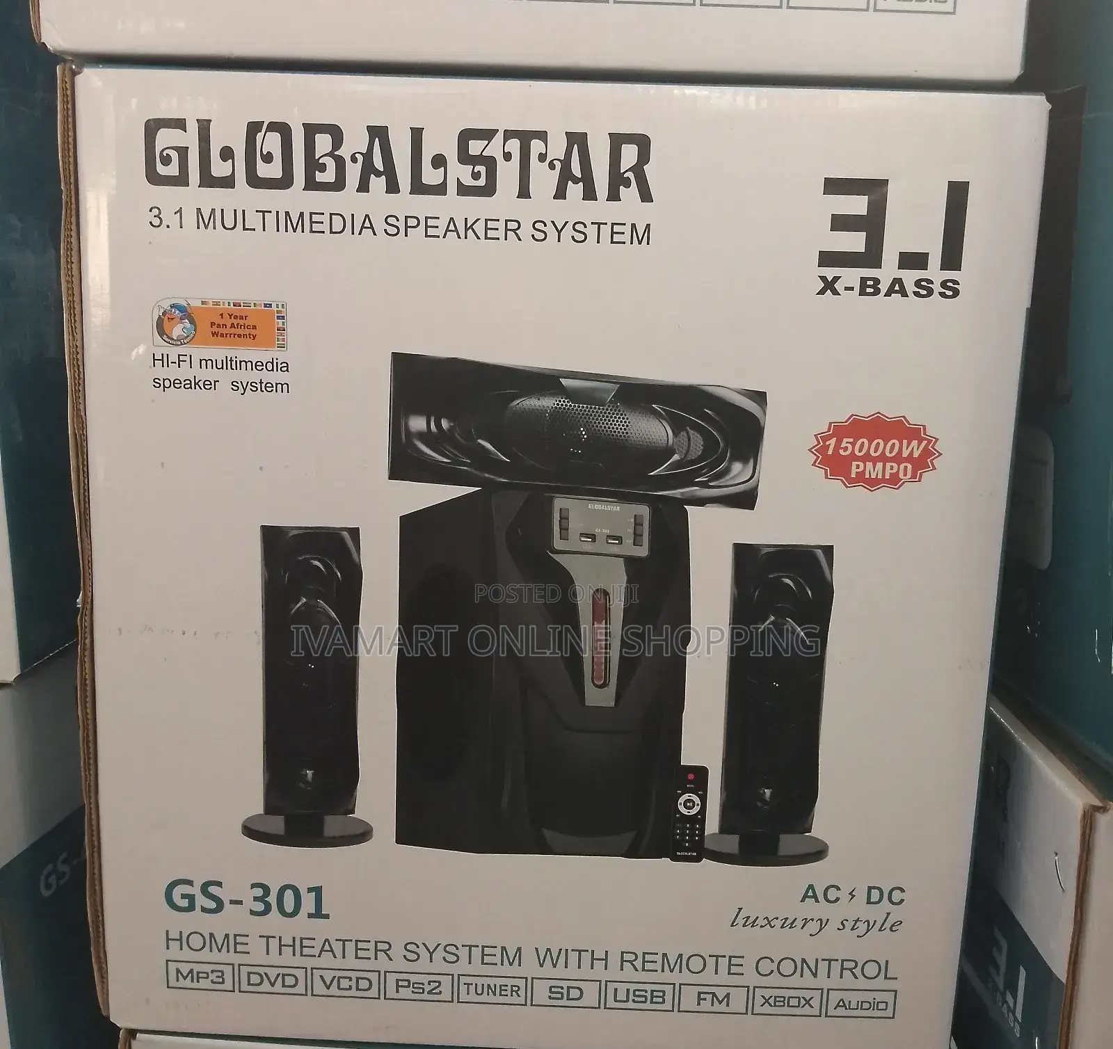 Globalstar Gs-301 3.1 Multimedia Speaker System - Woofers