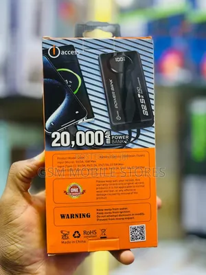 New Ali Access 20000mah High Capacity Super Fast Charging Powerbank