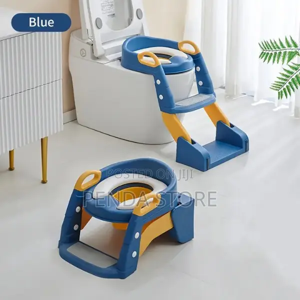 3in 1 Kids Potty Trainer And Toilet Ladder – Comfortable Potty Seat