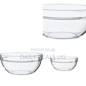 Empilable Clear Tempered Glass Stackable Bowl