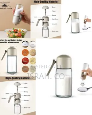 Glass Salt Pepper Shaker Dispenser Seasoning Bottle Measuring