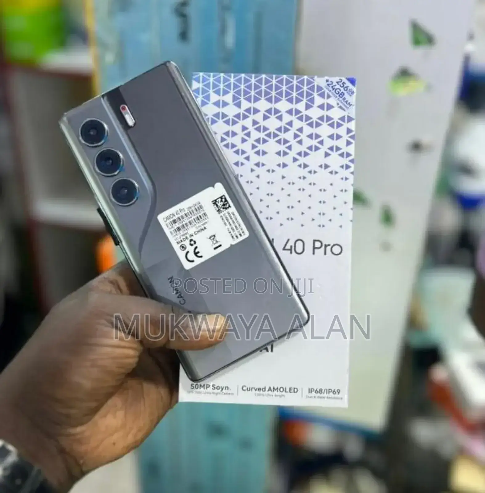 New Tecno Camon 40 Pro 4G 256 GB Black