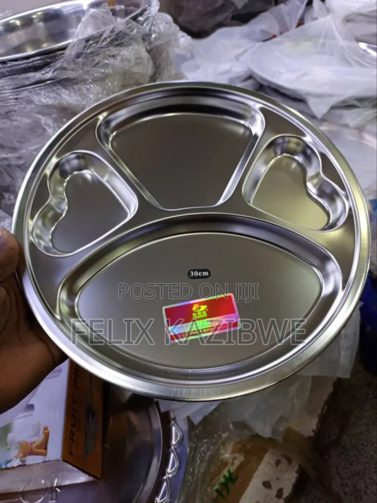 Partition Stainless Steel Tray 30cm.