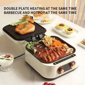 Raf 3-in-1 Hot Pot Grill Electric Cooking Pot, 10 in 1 Multifunctional
