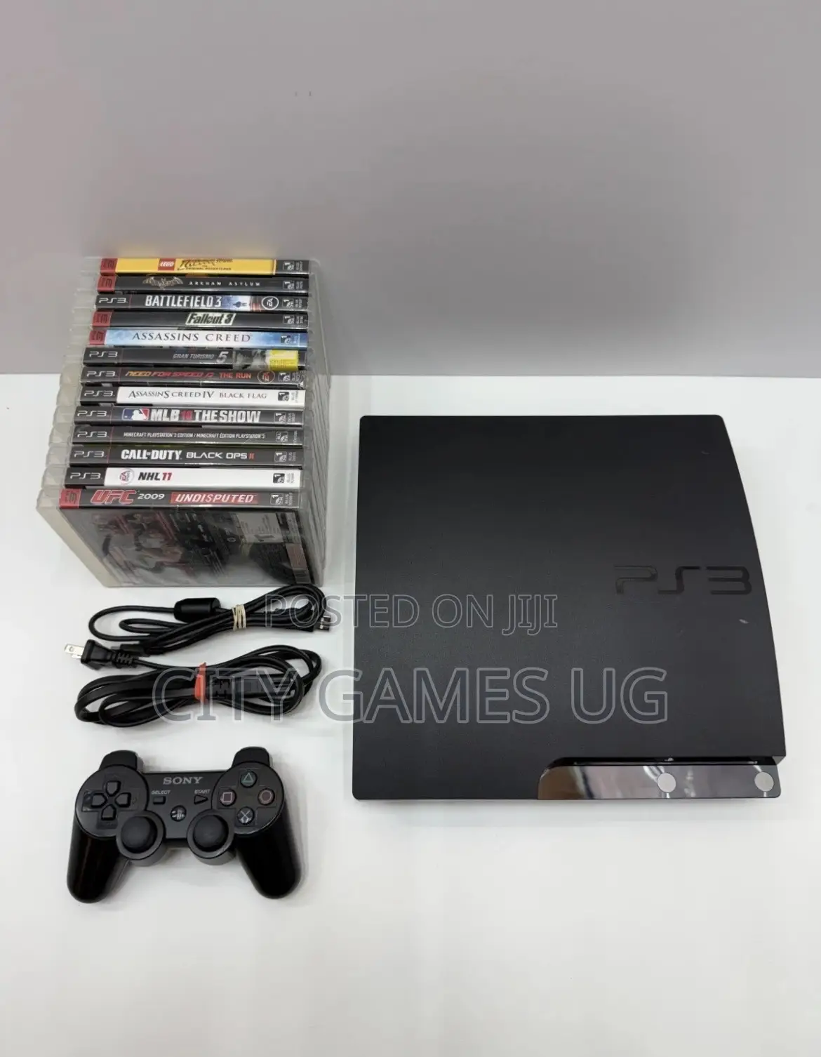 Sony Playstation 3 Slim 250gb Console Double Dual Shock 13 Games