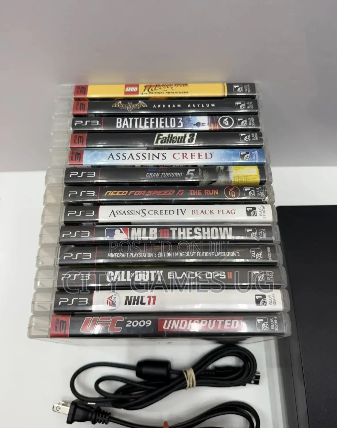 Sony Playstation 3 Slim 250gb Console Double Dual Shock 13 Games