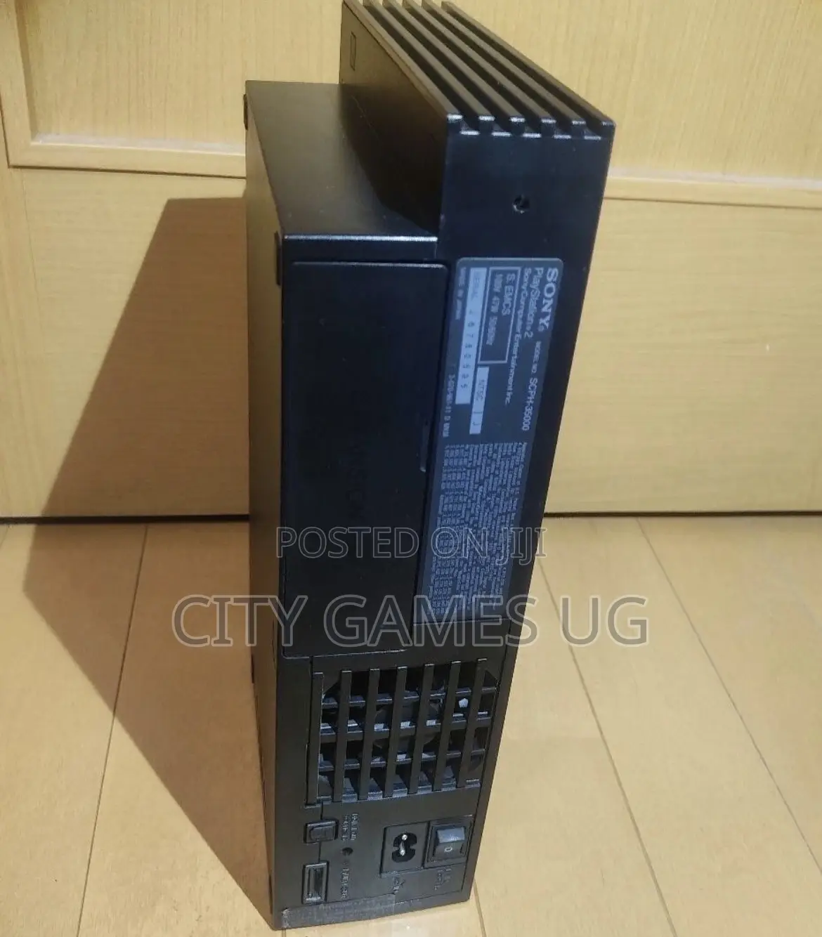 Sony Playstation2 Ps2 Black Game Console Box