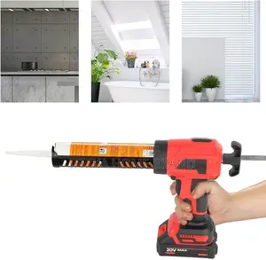 Cordless Caulking Gun, Electric Caulking Kit With 4 Adjustable Speeds