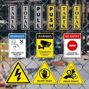 Acrylic And Abs Warning Signages
