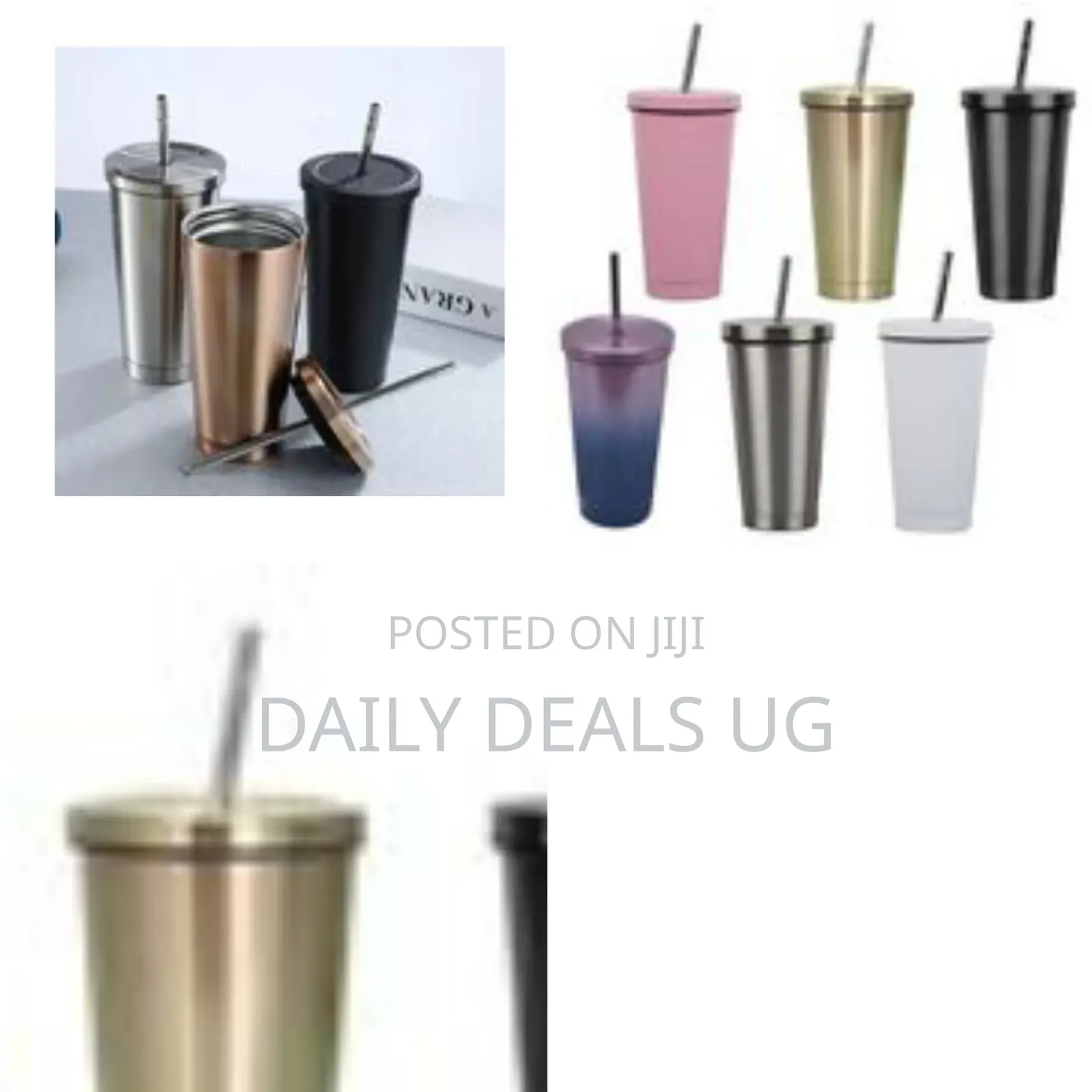 Reusable Stainless Steel Tumblers
