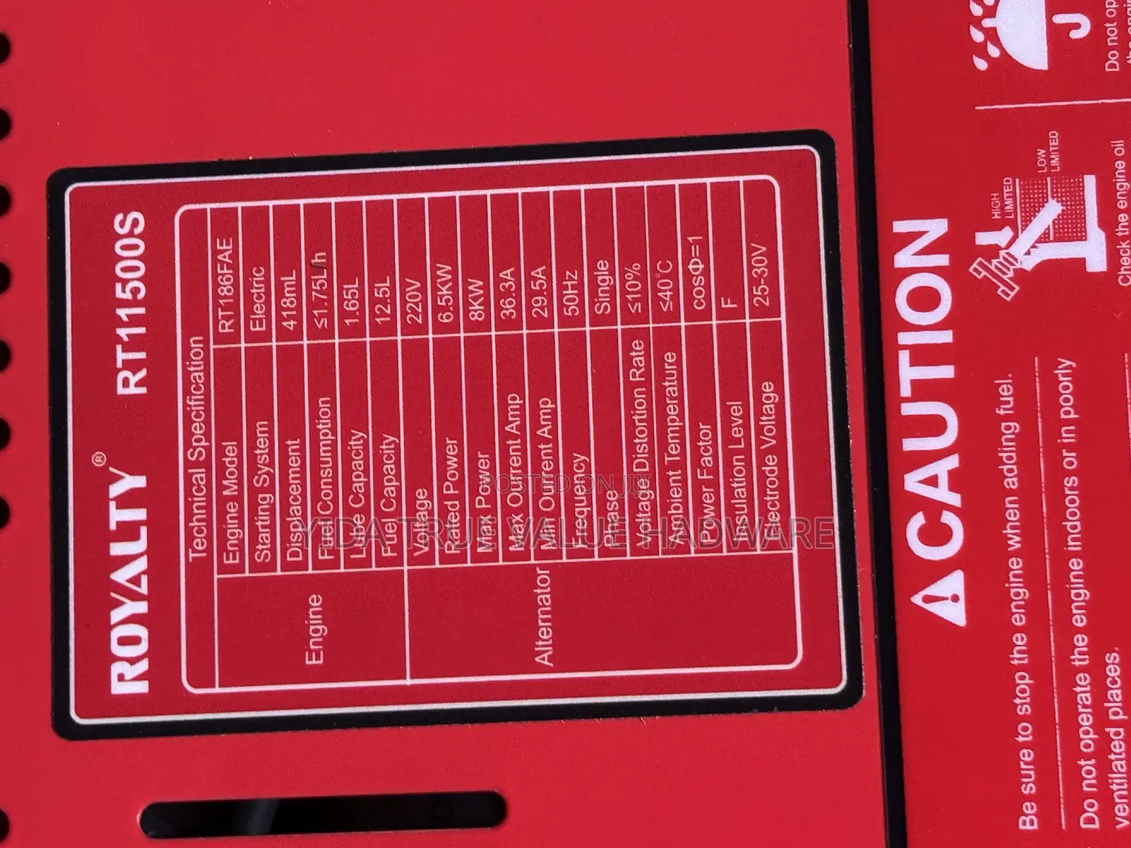 Royalty Japan Generator 8 Kva Diesel