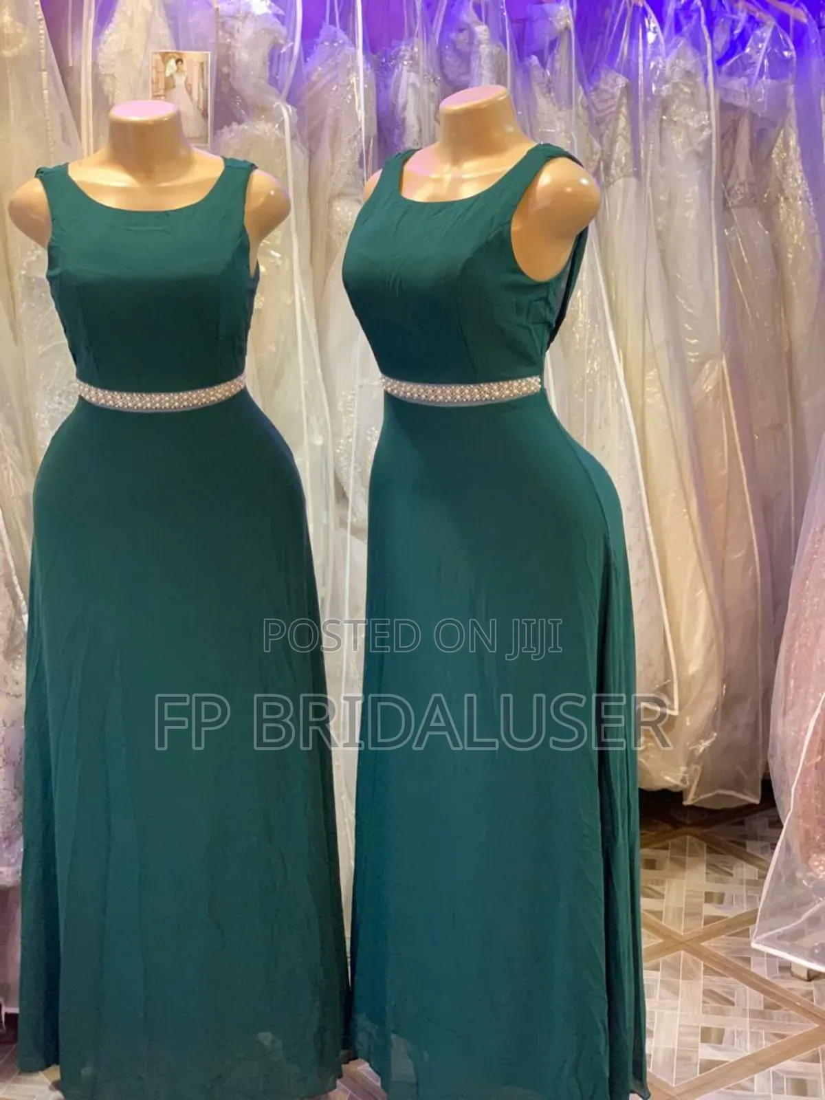 Bridesmaids Dresses for Hire Green X 4pcs