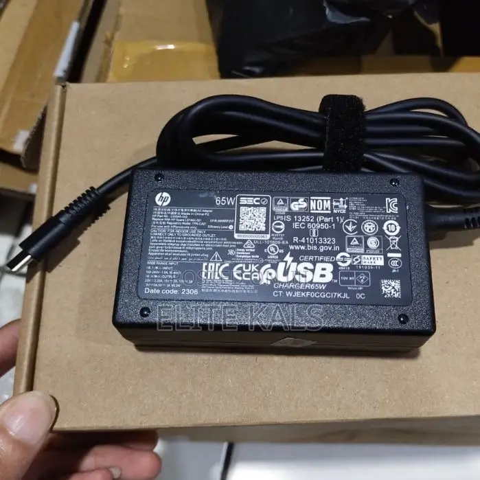 Original Hp Type C Charger 65wats