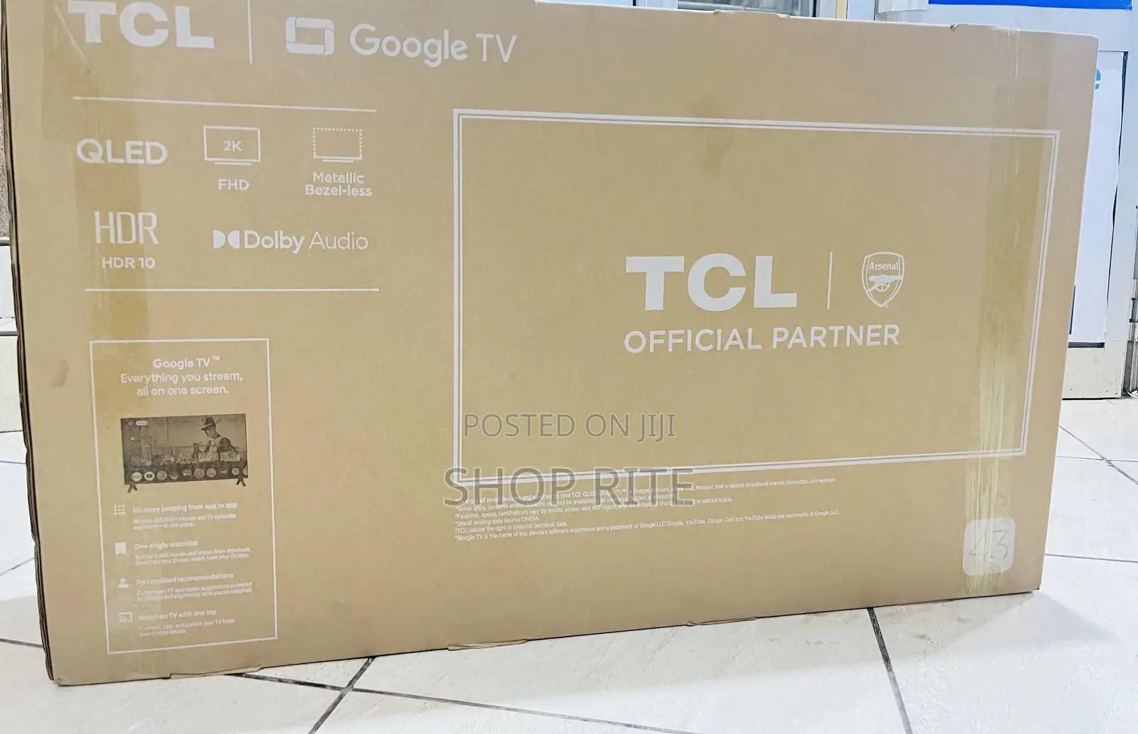 TCL 43 Inches Smart Android Qled Original TVS