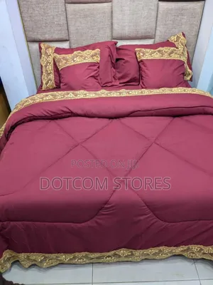 6pc Quilt Duvet Laced Set
