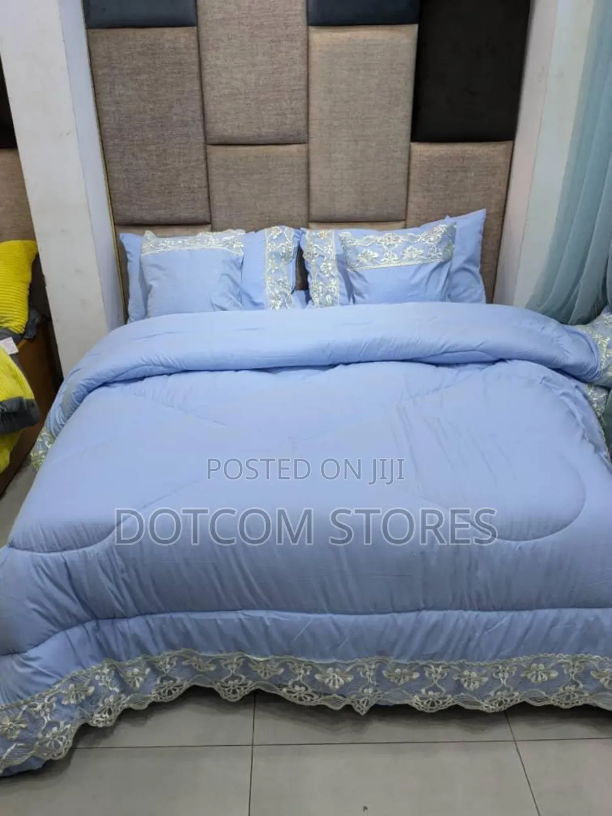 6pc Quilt Duvet Laced Set