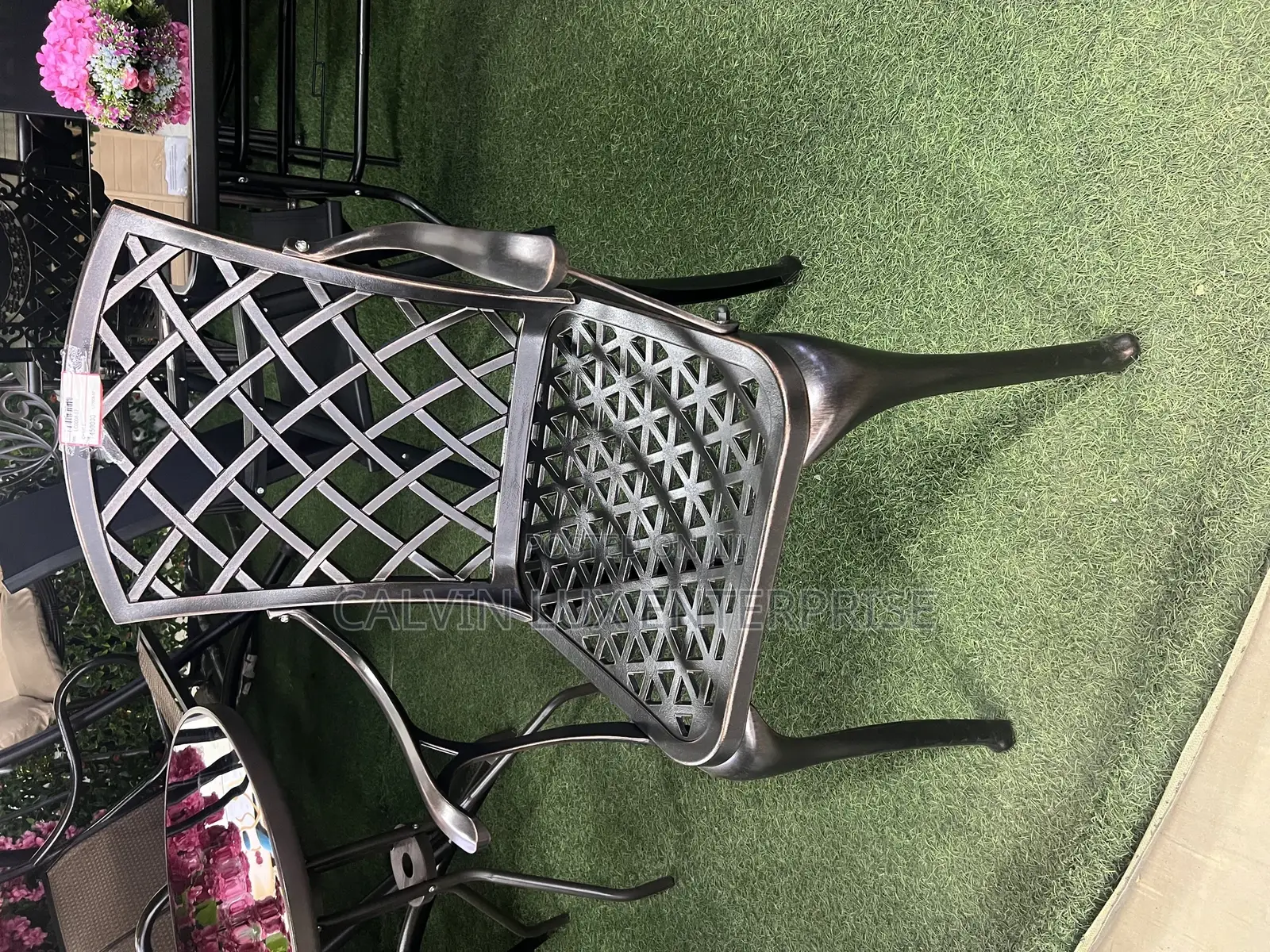Metallic Chair High Back