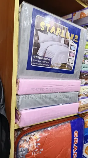 Starlexe Pure Cotton King Size Bedsheets -Plain