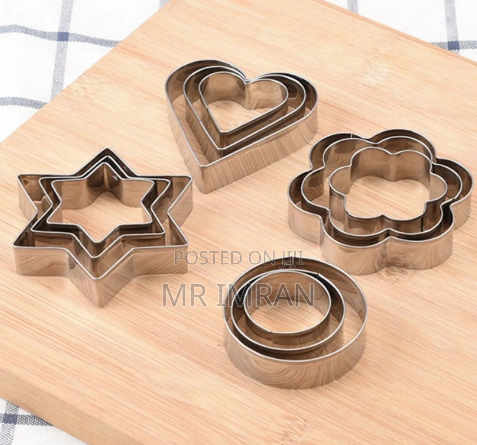 -Piece Stainless Steel Cookie Cutter Set