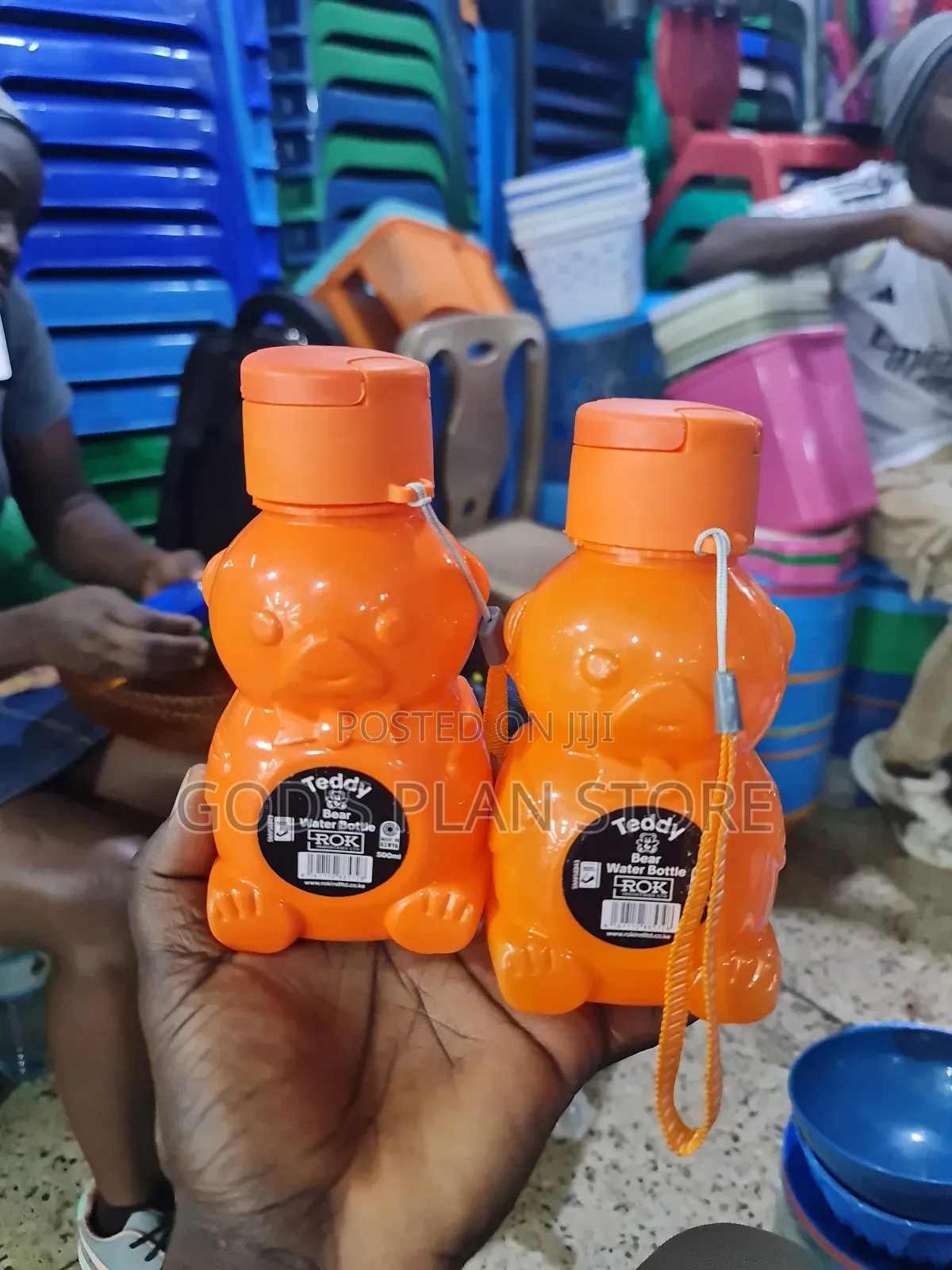 Kids Teddy Bear Plastic Water Bottles 500mls